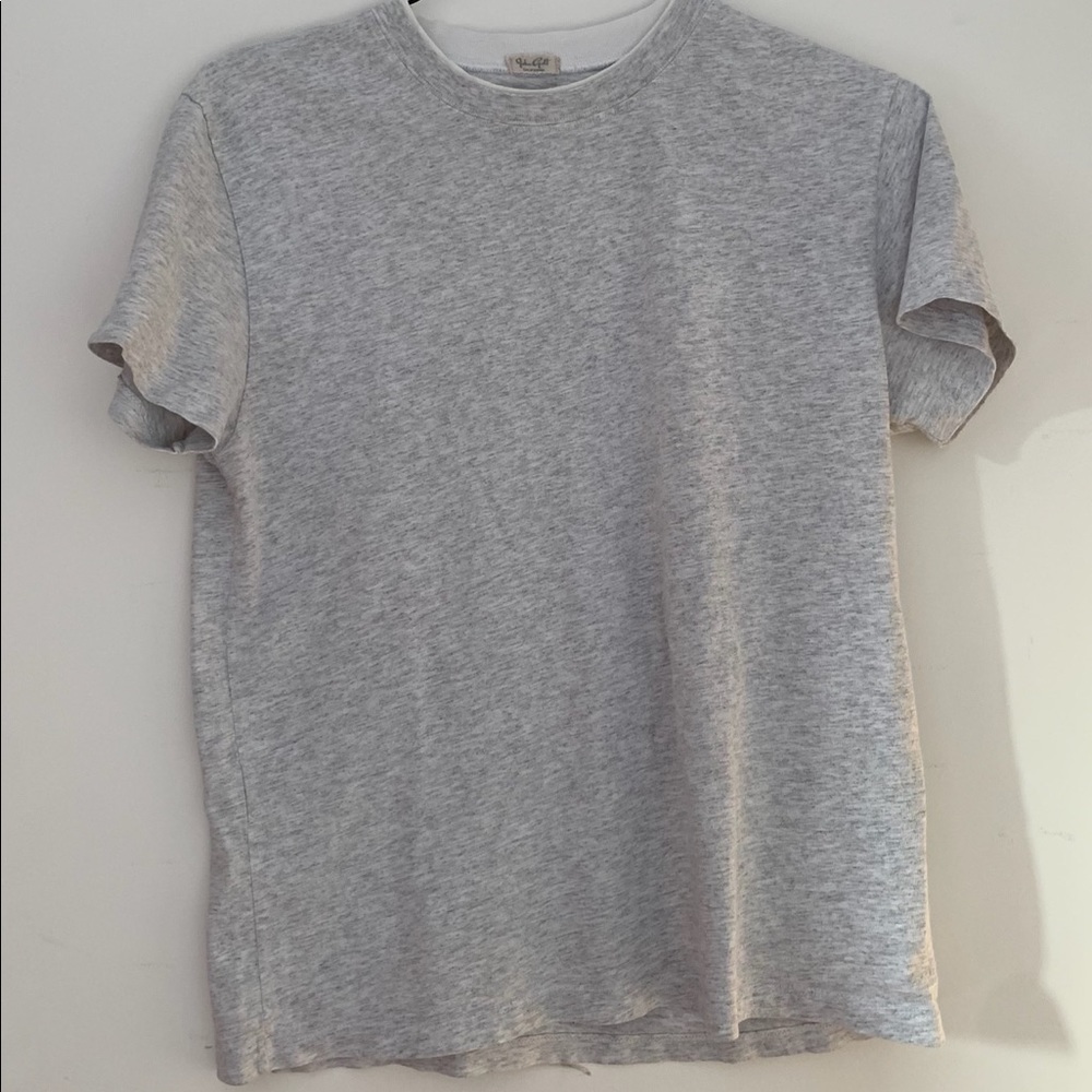 Grey Double Collar Tee